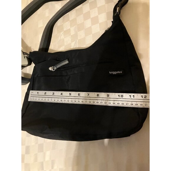 Baggallini Black Zipped Purse/Crossbody/Hand Bag Inner pckt 11x9,5x4 - Picture 12 of 16